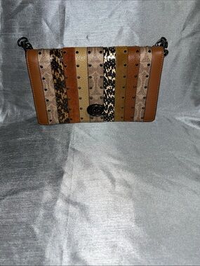 Coach Callie Foldover Chain Clutch- Neutral Blends